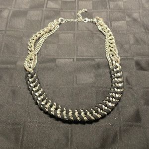 Black and silver necklace